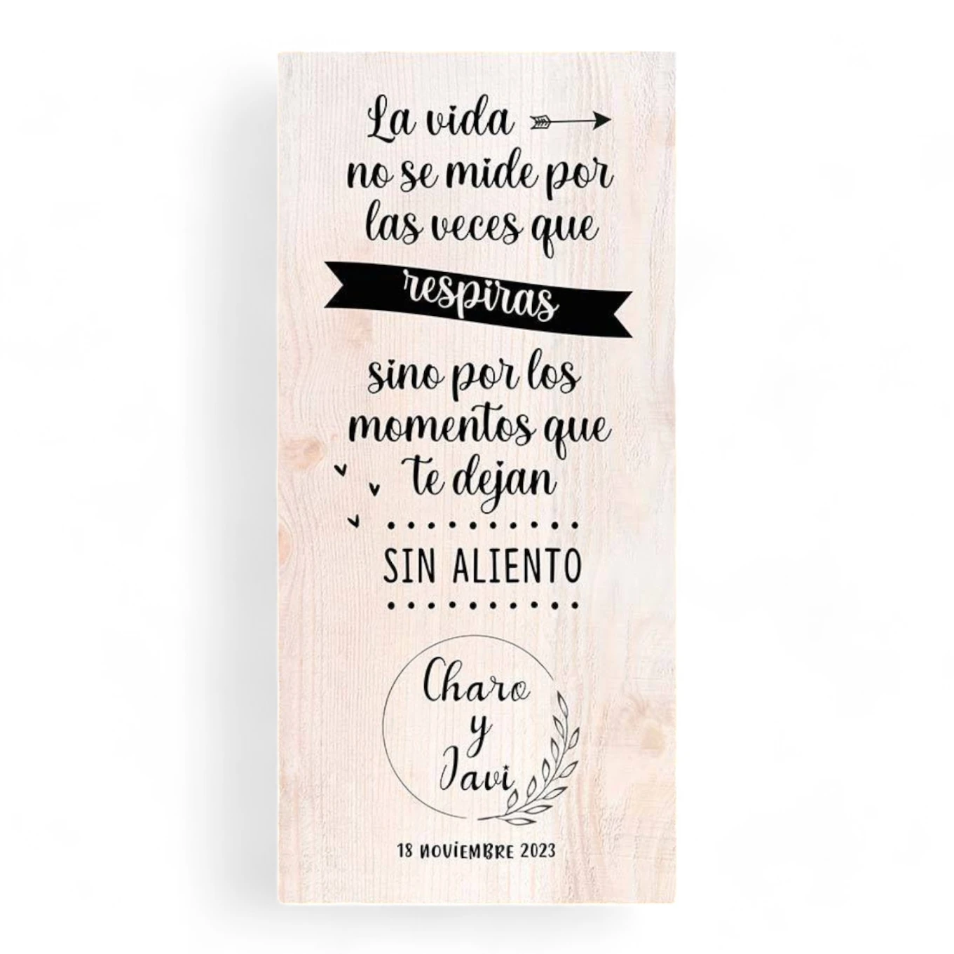 Cartel boda Sin Aliento