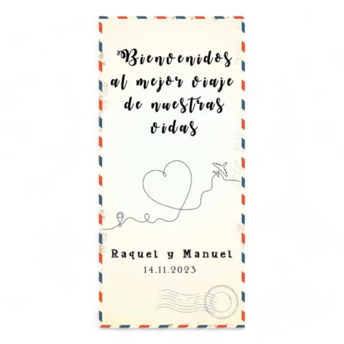 Cartel boda Sobre