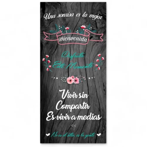 Cartel boda Sonrisa Bienvenida