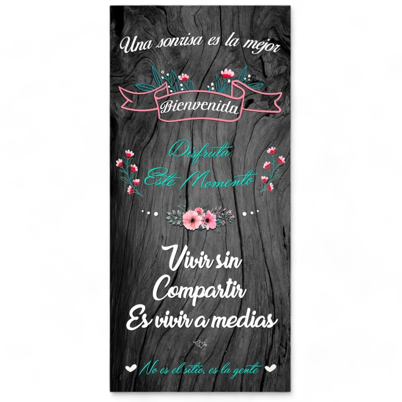 Cartel boda Sonrisa Bienvenida