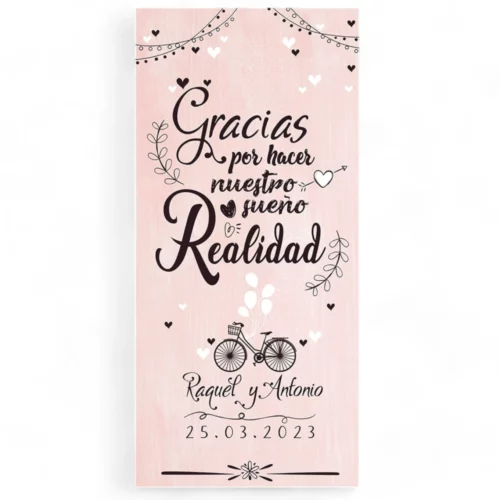 Cartel boda Sueño Realidad