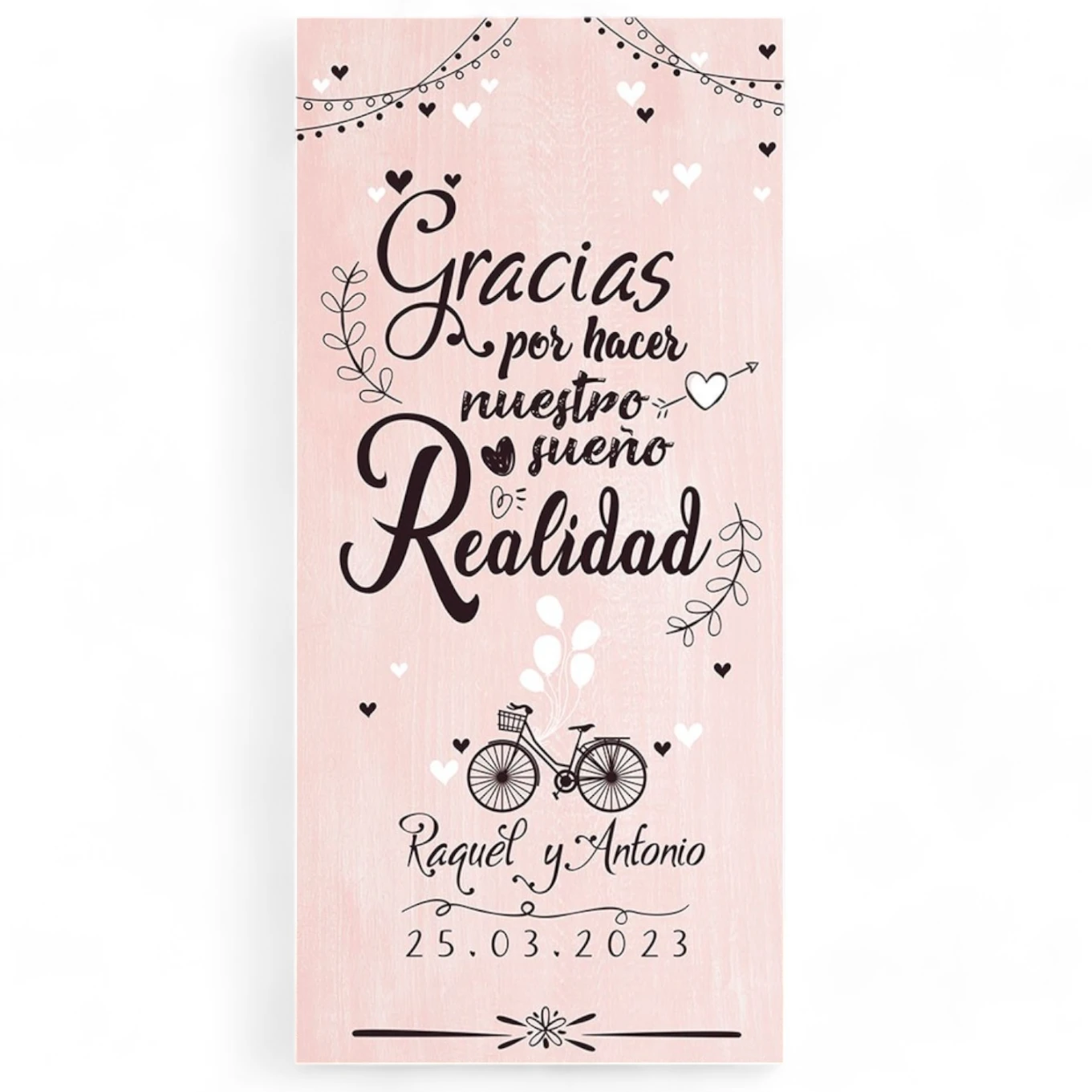 Cartel boda Sueño Realidad