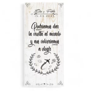 Cartel boda Vuelta al Mundo