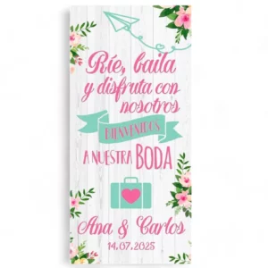 Cartel boda White Flower