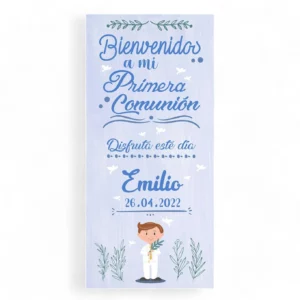 Cartel Comunión Blue