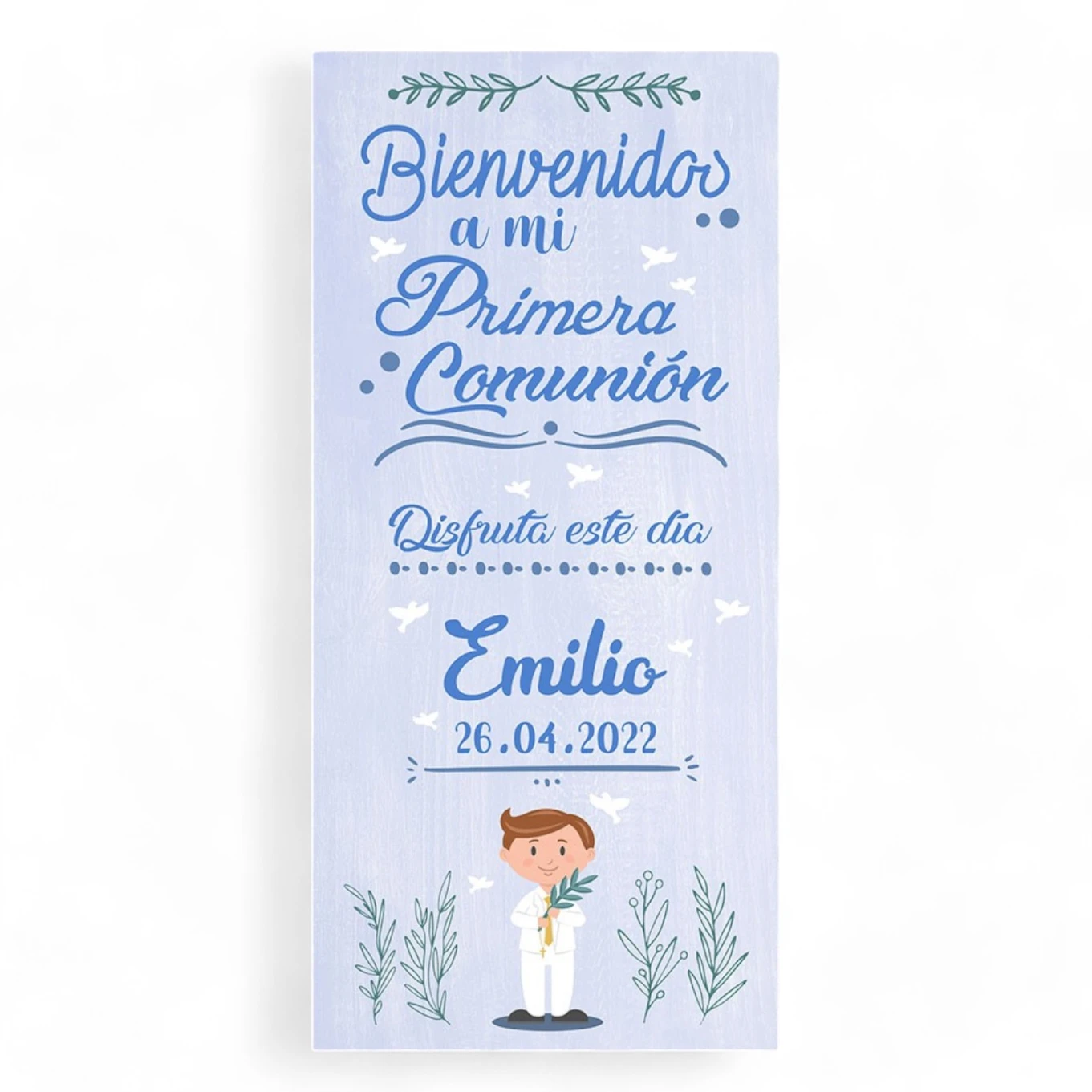 Cartel Comunión Blue