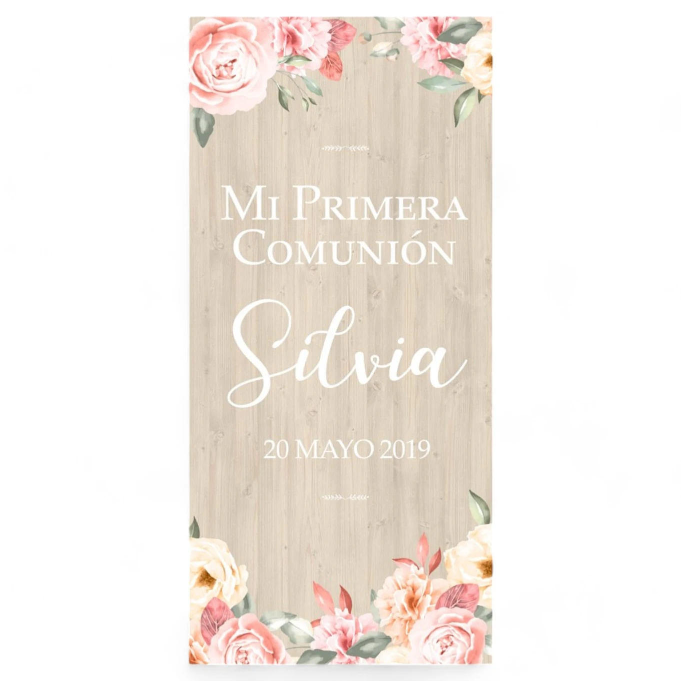 Cartel Comunión Flower
