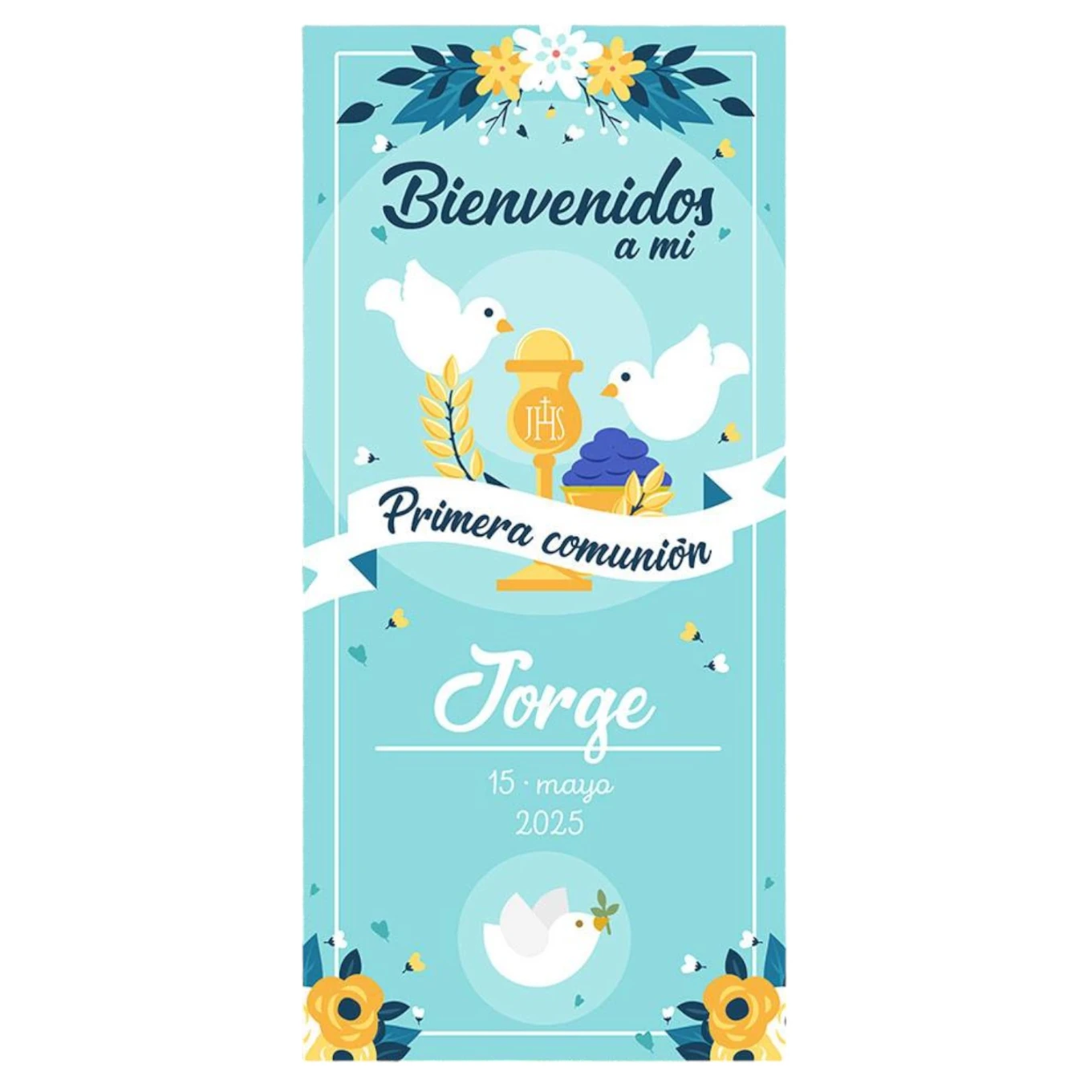 Cartel Comunión Palomas