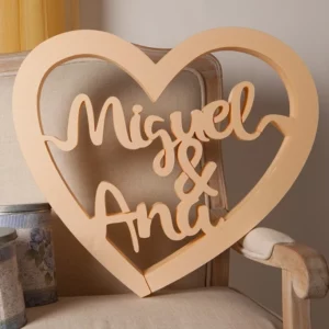 Corazón Beige Enamorados
