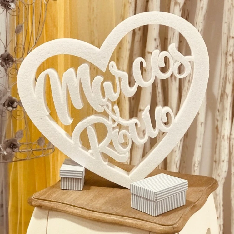Corazón Blanco Enamorados