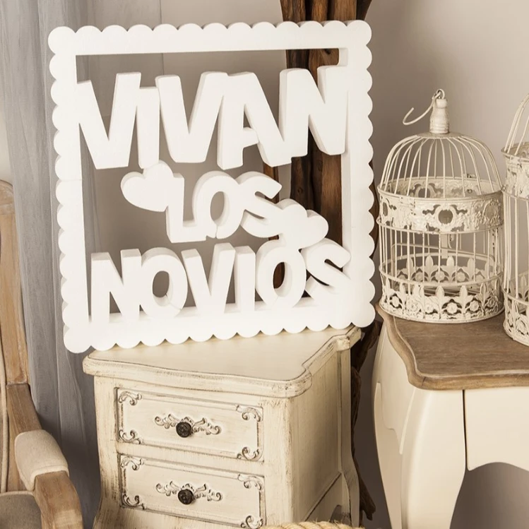 Cuadrado Blanco Vivan Los Novios