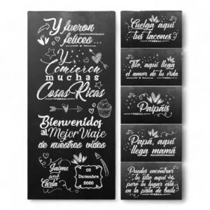 Pack Carteles boda Cosas Ricas