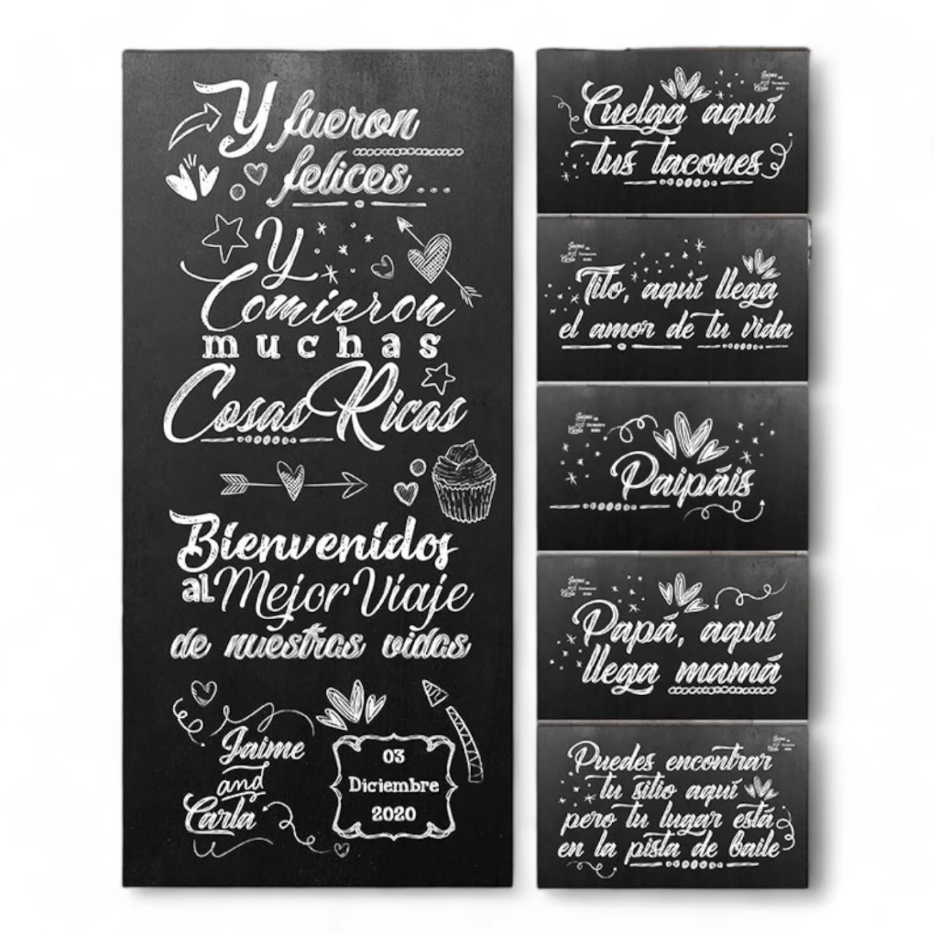 Pack Carteles boda Cosas Ricas