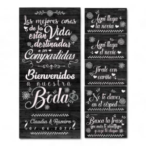 Pack Carteles boda Mejores Cosas