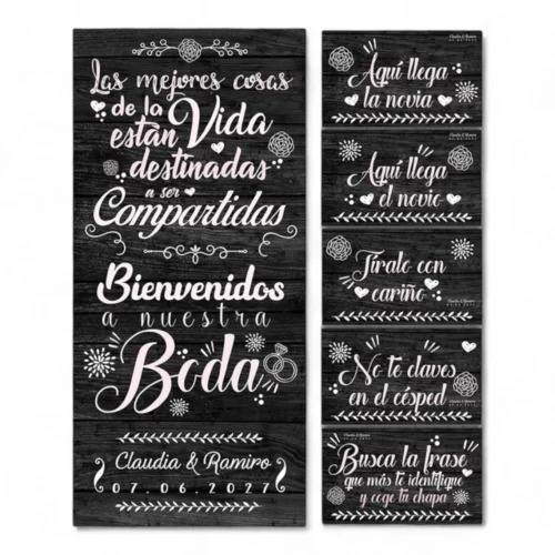 Pack Carteles boda Mejores Cosas