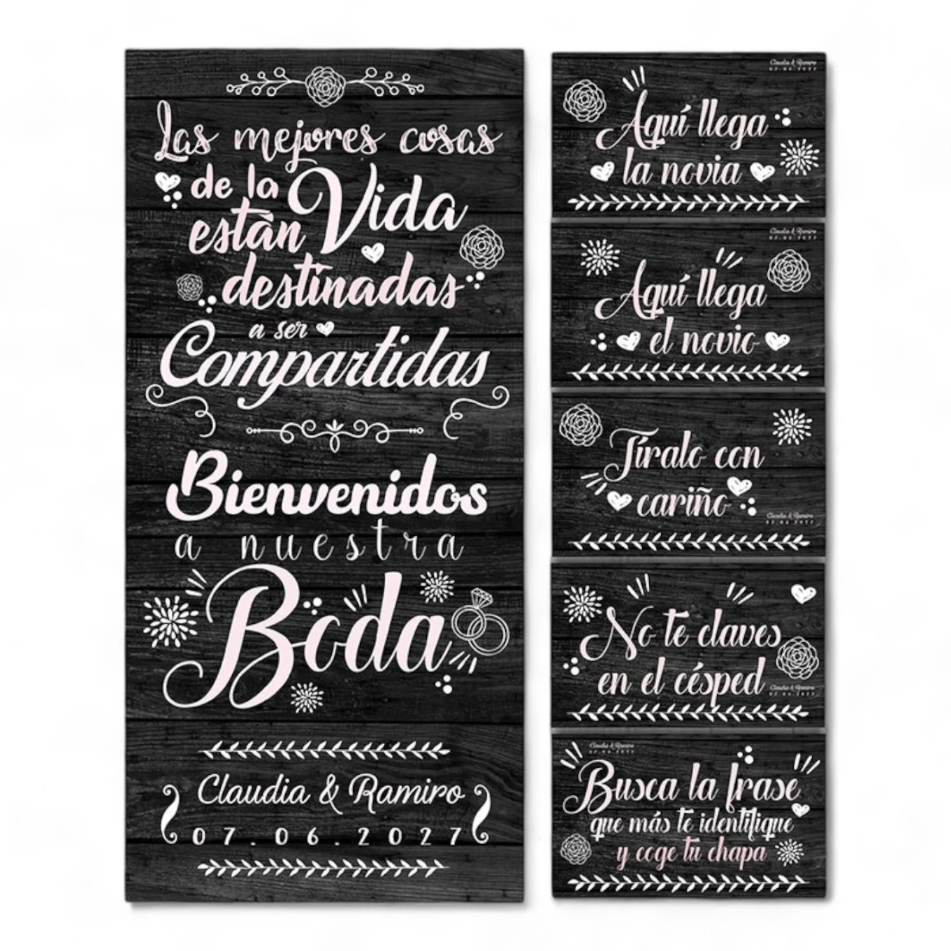 Pack Carteles boda Mejores Cosas