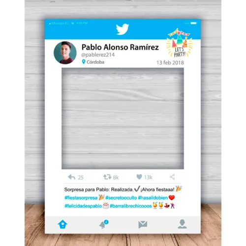 Photocall Boda Twitter