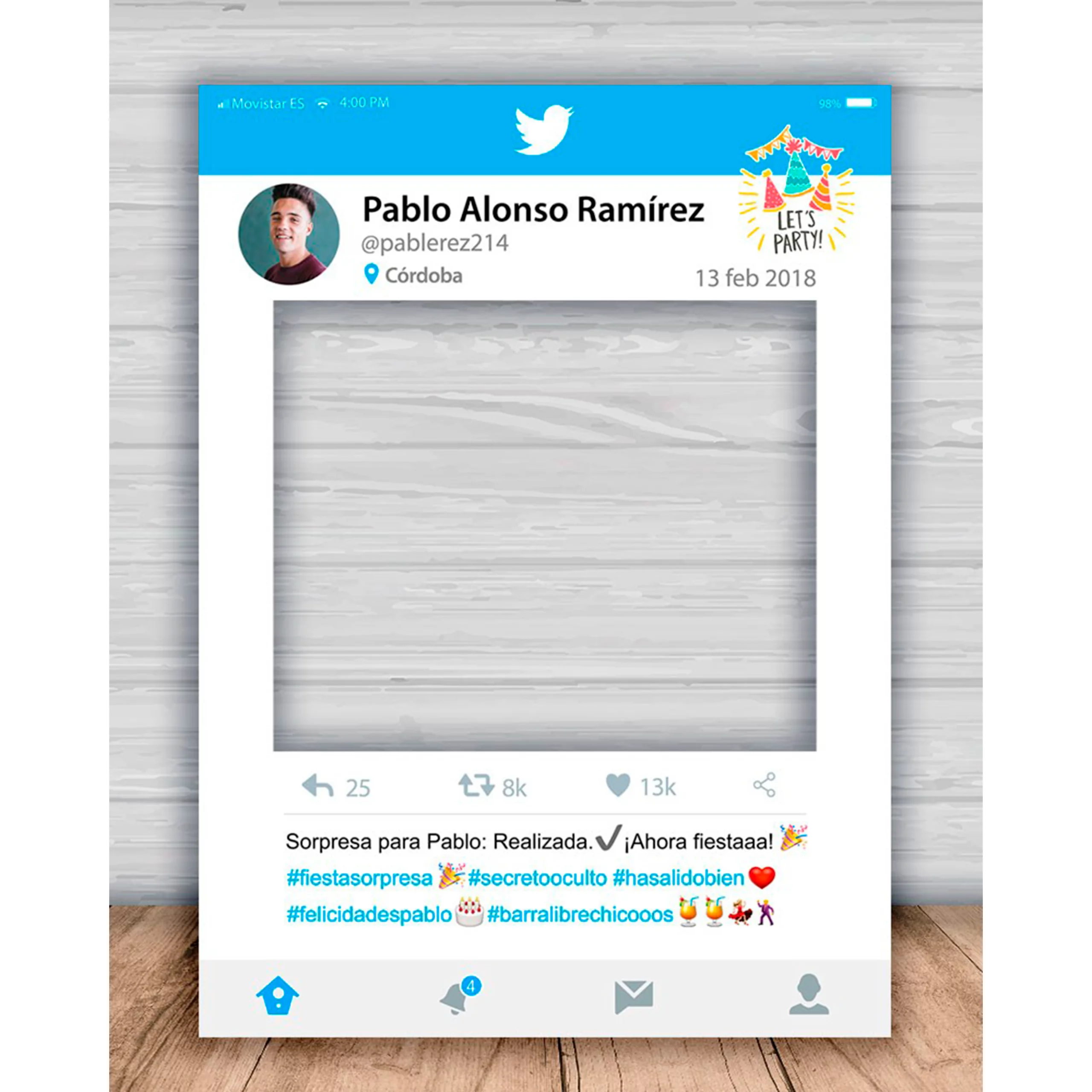 Photocall Boda Twitter