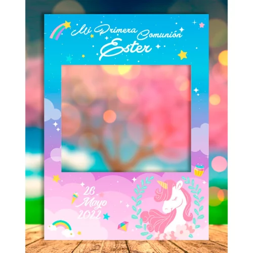 Photocall Comunion Unicorn