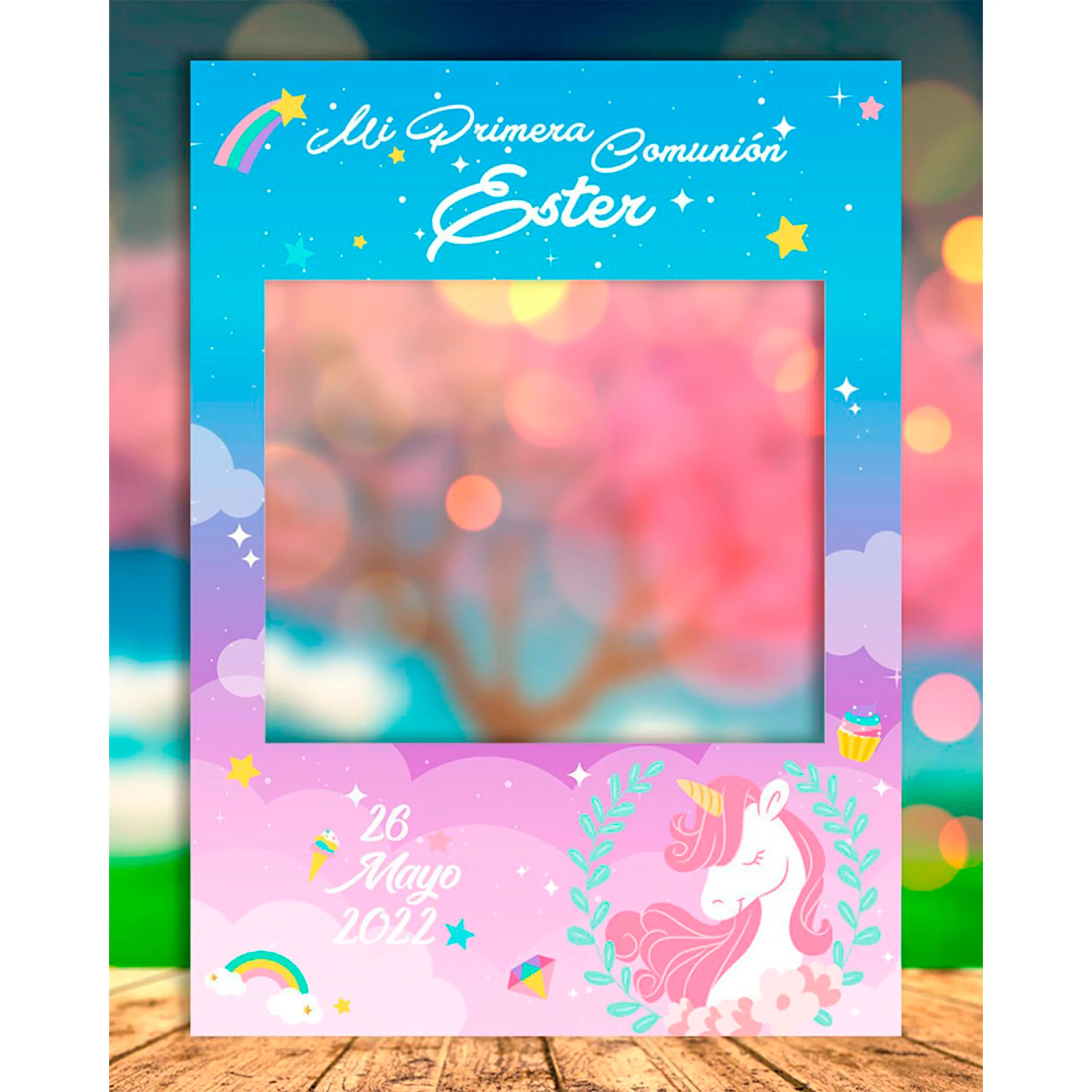 Photocall Comunion Unicorn