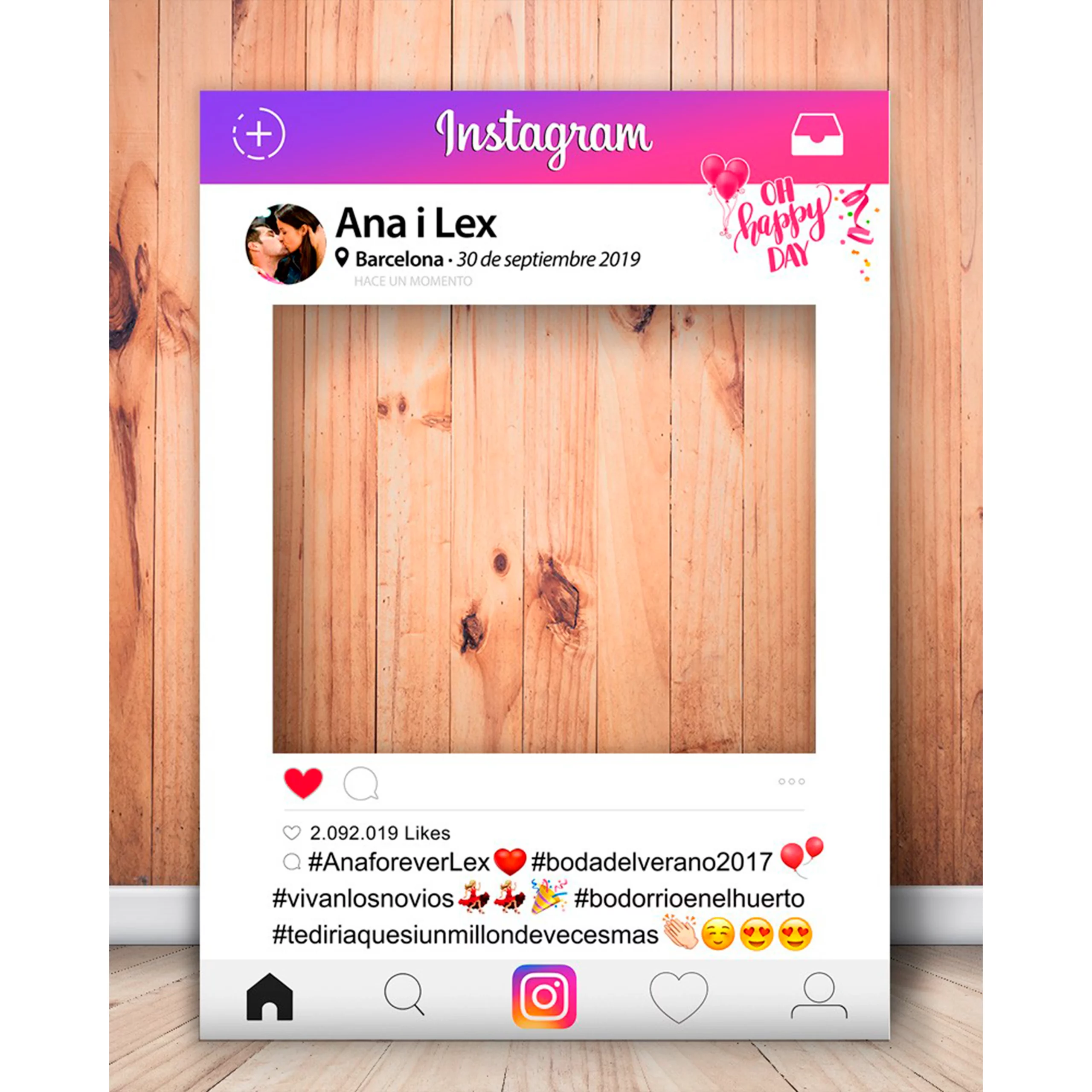 Photocall Instagram PVC 10mm