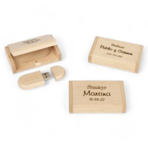 Memoria 16GB En Caja Madera