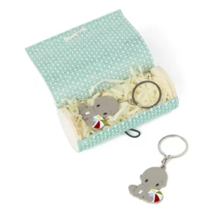 Llavero Niño Pelota Con Caja Bambú