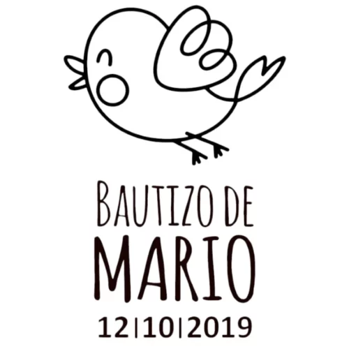 Sello Bautizo Bird