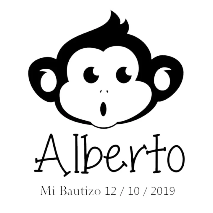 Sello Bautizo Monkey