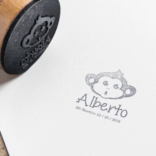 Sello Bautizo Monkey