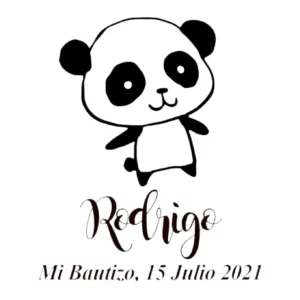Sello Bautizo Panda