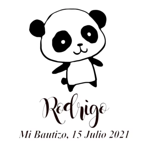 Sello Bautizo Panda