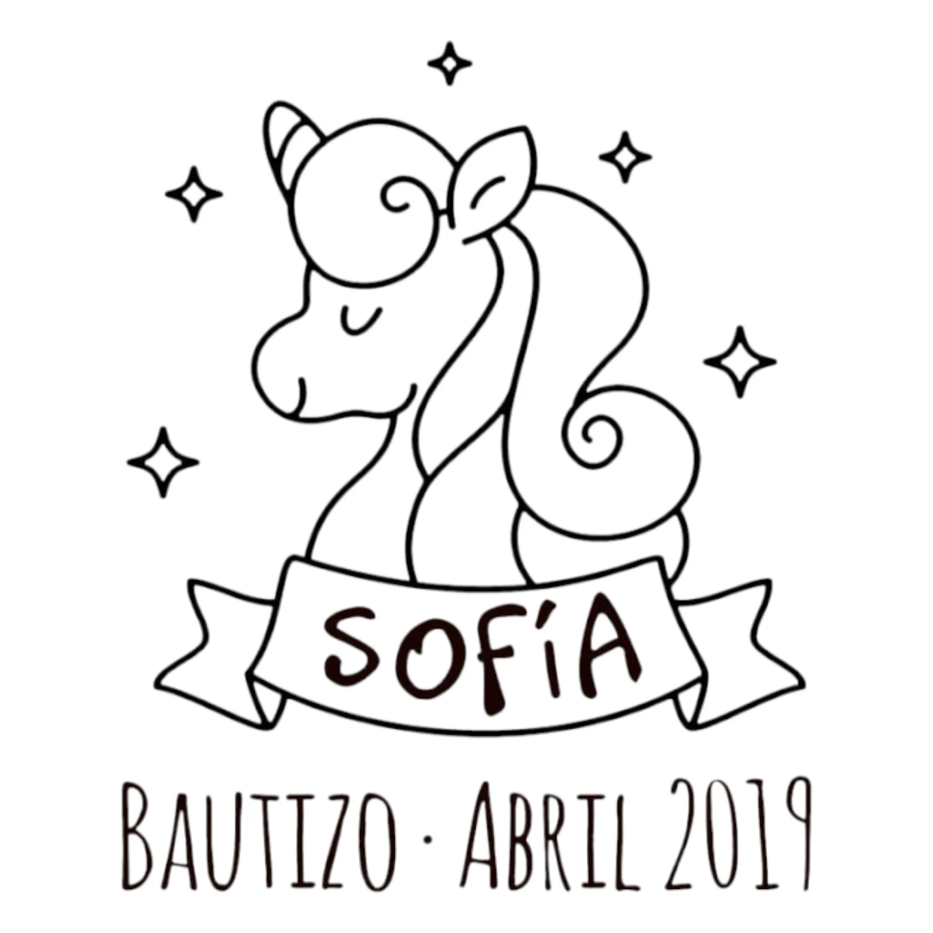 Sello Bautizo Shiny