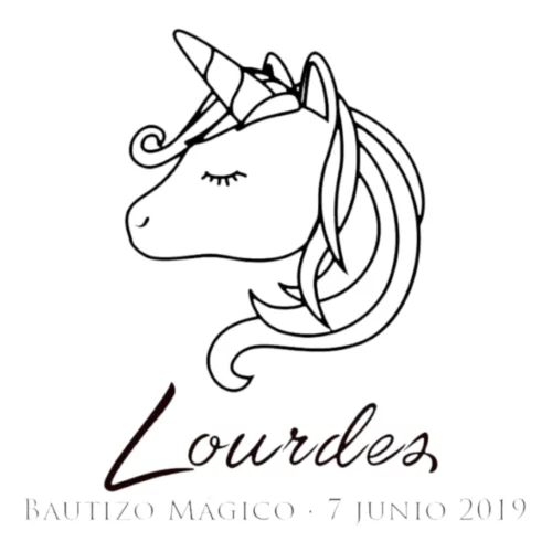 Sello Bautizo Unicorn