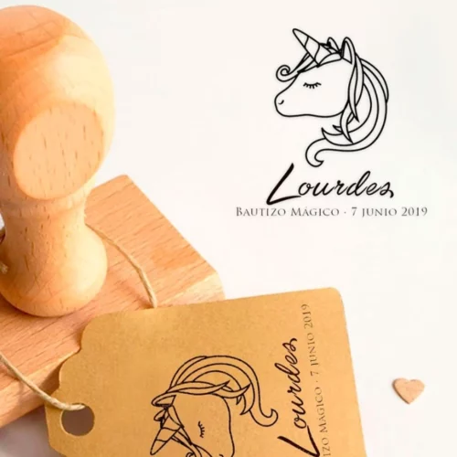 Sello Bautizo Unicorn