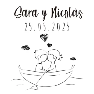 Sello Boda Barquito