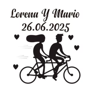 Sello Boda Bicicleta