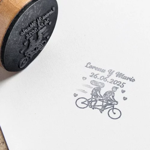 Sello Boda Bicicleta