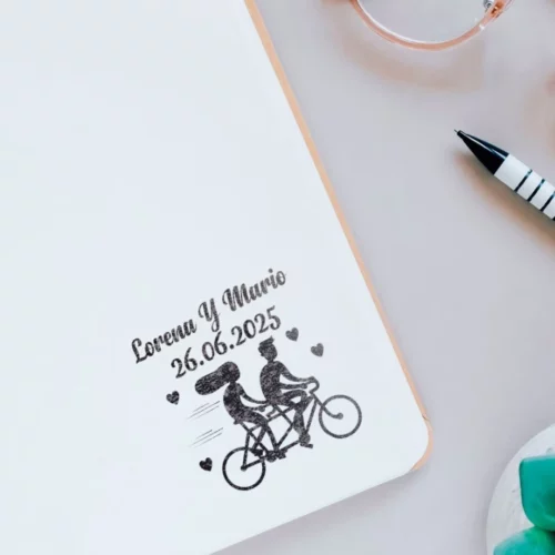 Sello Boda Bicicleta