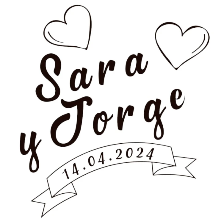 Sello Boda Corazones