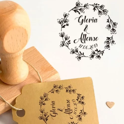 Sello Boda Florecillas