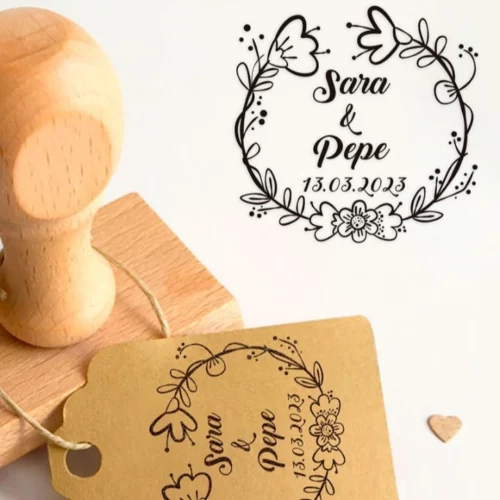 Sello Boda Flores II