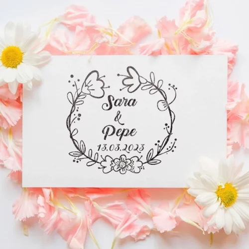 Sello Boda Flores II
