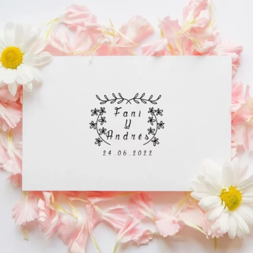 Sello Boda Flower