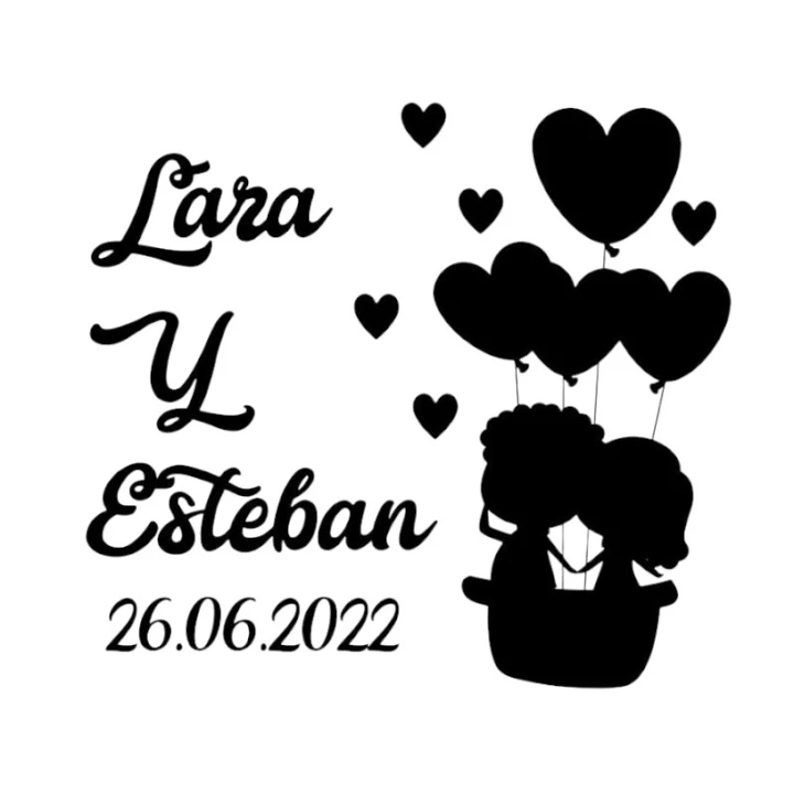 Sello Boda Globo