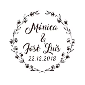 Sello Boda Guirnalda