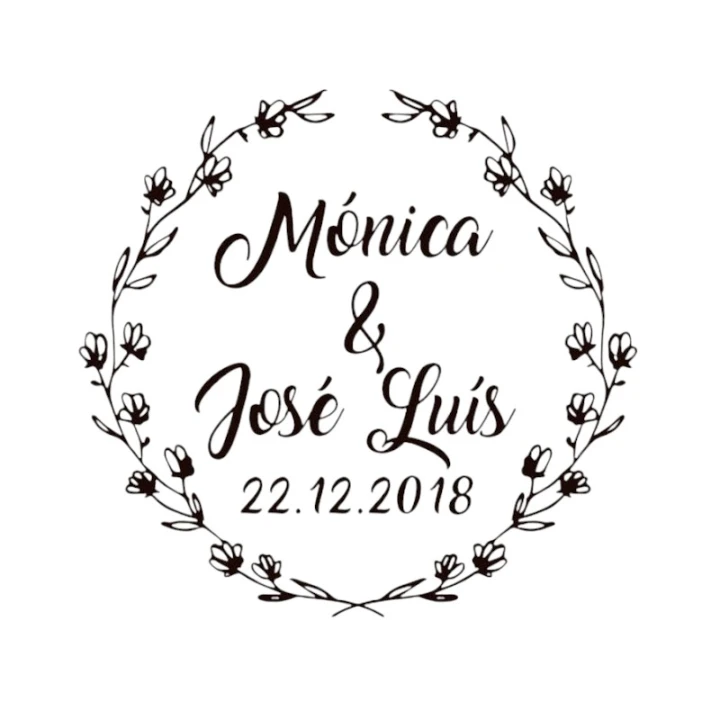 Sello Boda Guirnalda