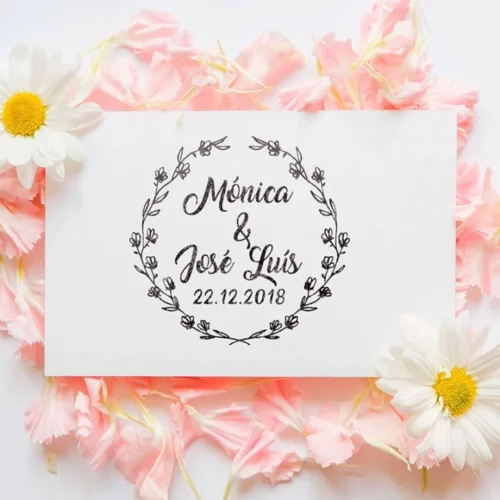 Sello Boda Guirnalda