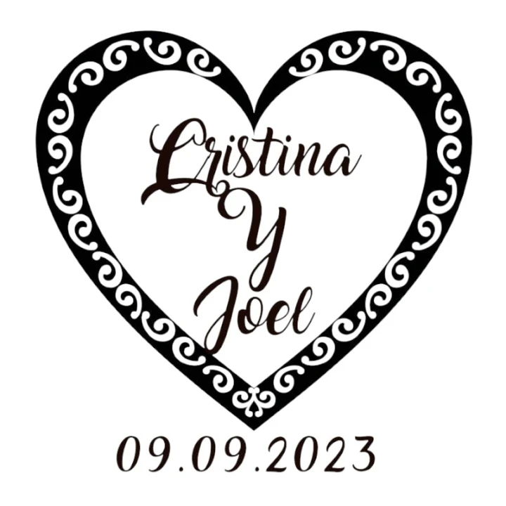 Sello Boda Heart
