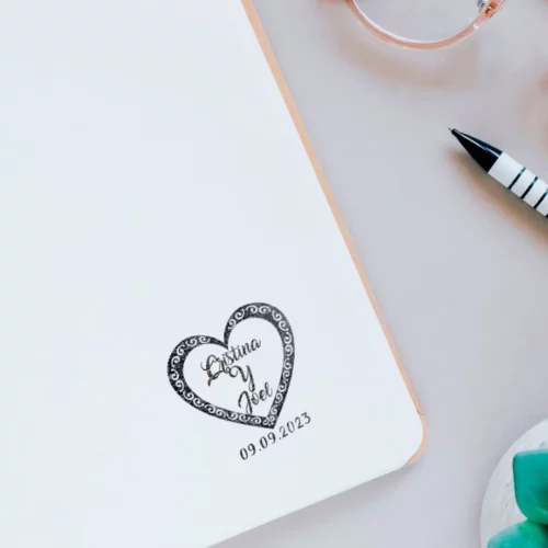 Sello Boda Heart